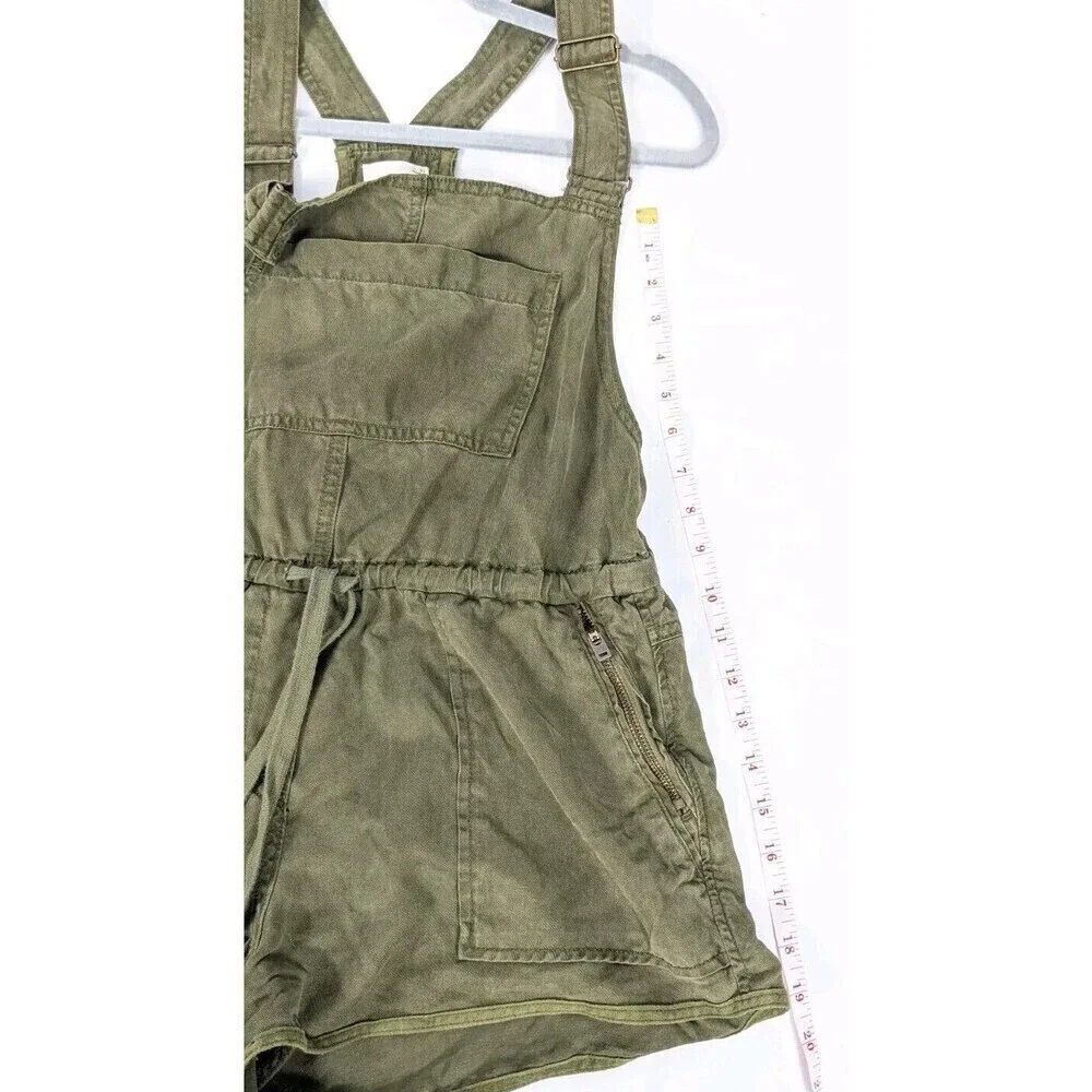 Aritzia Wilfred Free Beatriz Romper‎ Overalls Shorts Army Green XS